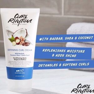 Curl Rhythm Curl Defining Cream for Curly & Wavy Hair Women - 6 Fl Oz New In Box